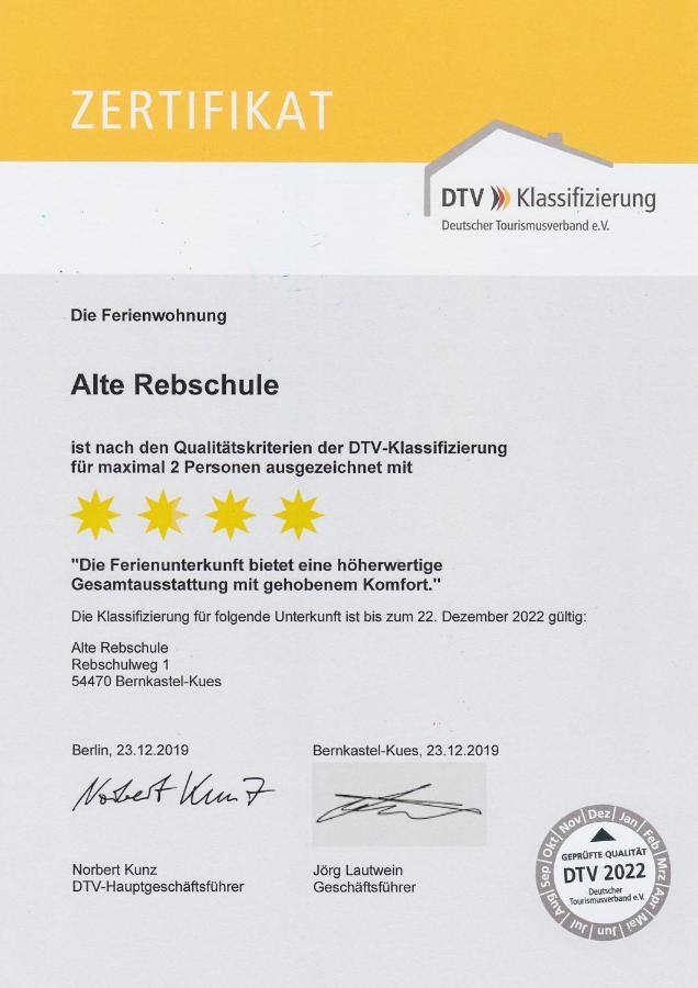 Ferienwohnung Bernkastel-Kues - Alte Rebschule エクステリア 写真